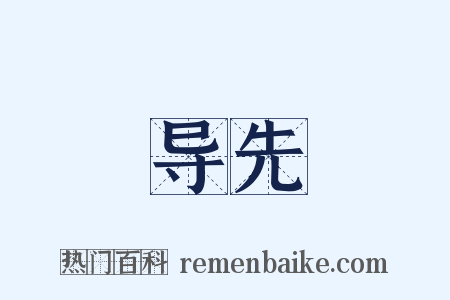 导先是什么意思的图片